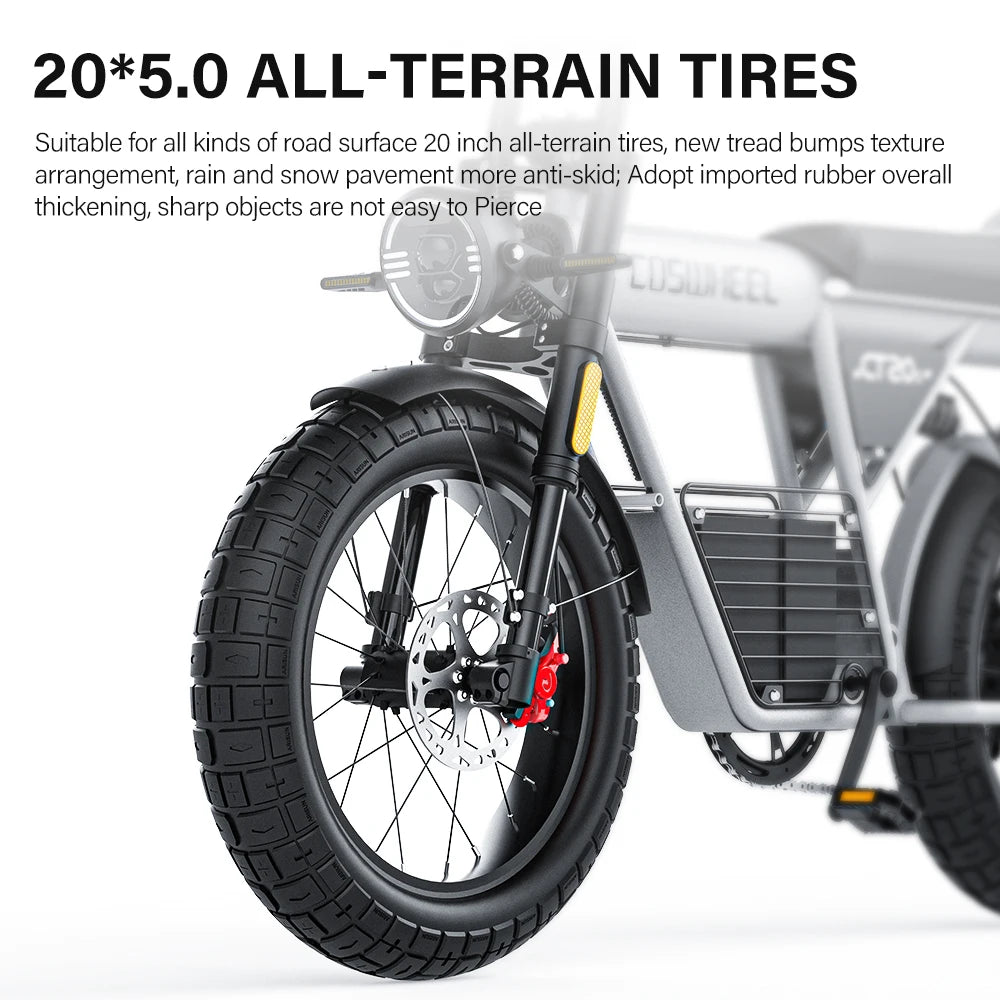 Electric Bike CT20S 2000W Motorcyle Drit Bike Ebike 20 Inch Fat Tire Bicycle 60V 27.5AH Bikes Adult Electric Bicycle