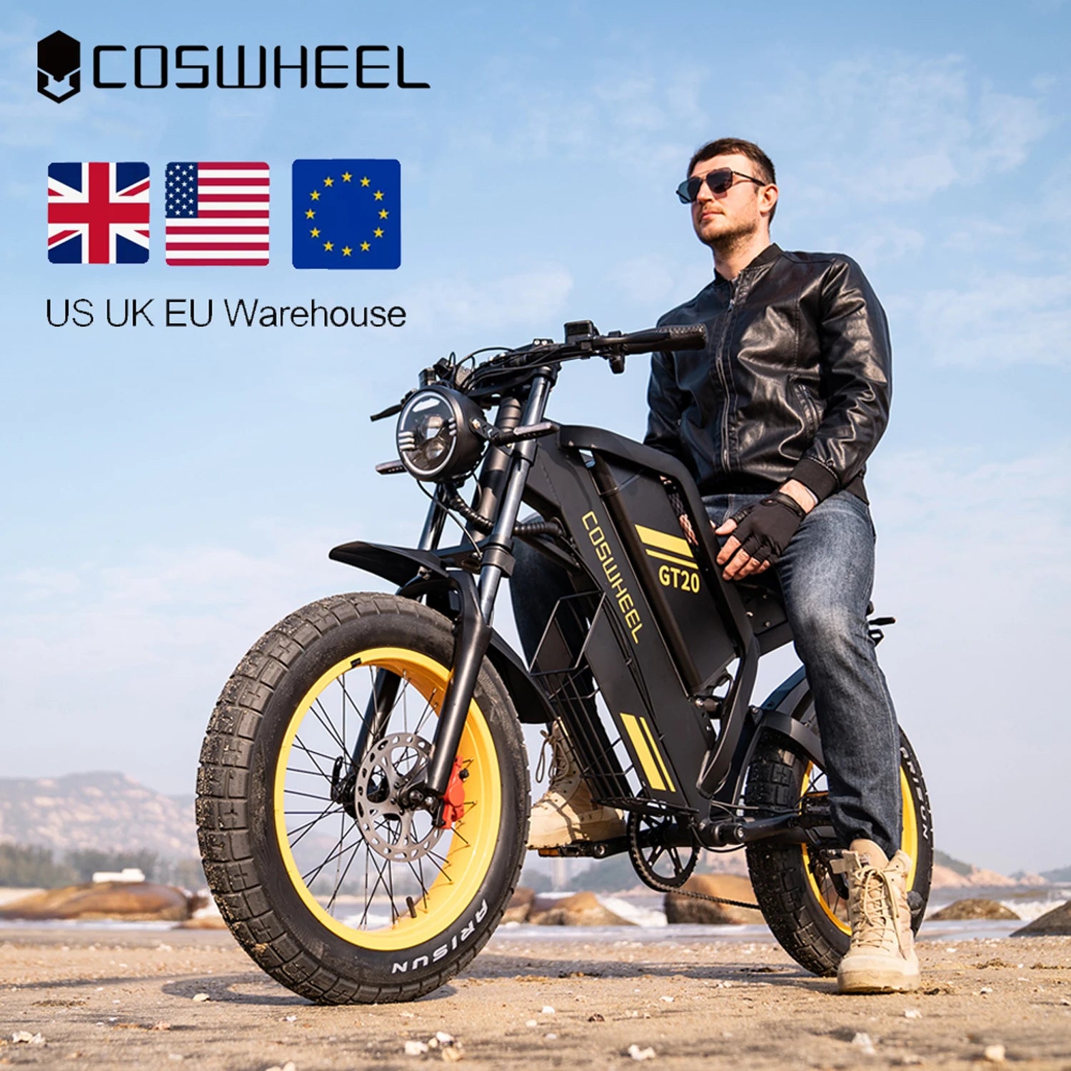 Coswheel Electric Bike Dual Motor GT20 Pro/Gt20 3000W 48V 40AH Mountain Bikes Electric off Road Bike Fat Tires Motorcycle Ebike
